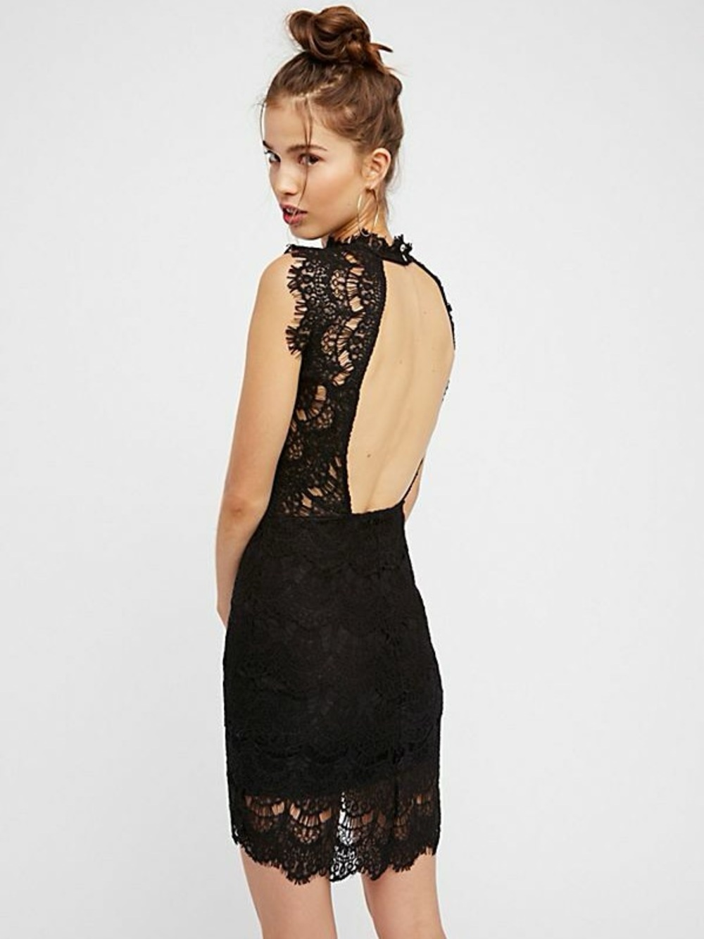 FREE PEOPLE LACE DAYDREAM BODYCON SLIP
DRESS BLACK size Small - Picture 4 of 16